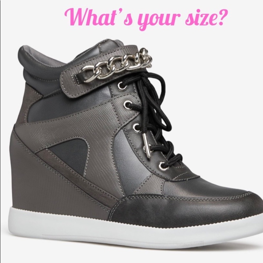 Wedged sneakers